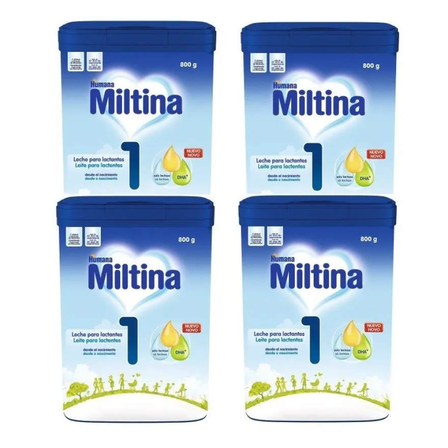 MILTINA 1 Leche de Inicio para Lactantes PACK 4x800gr