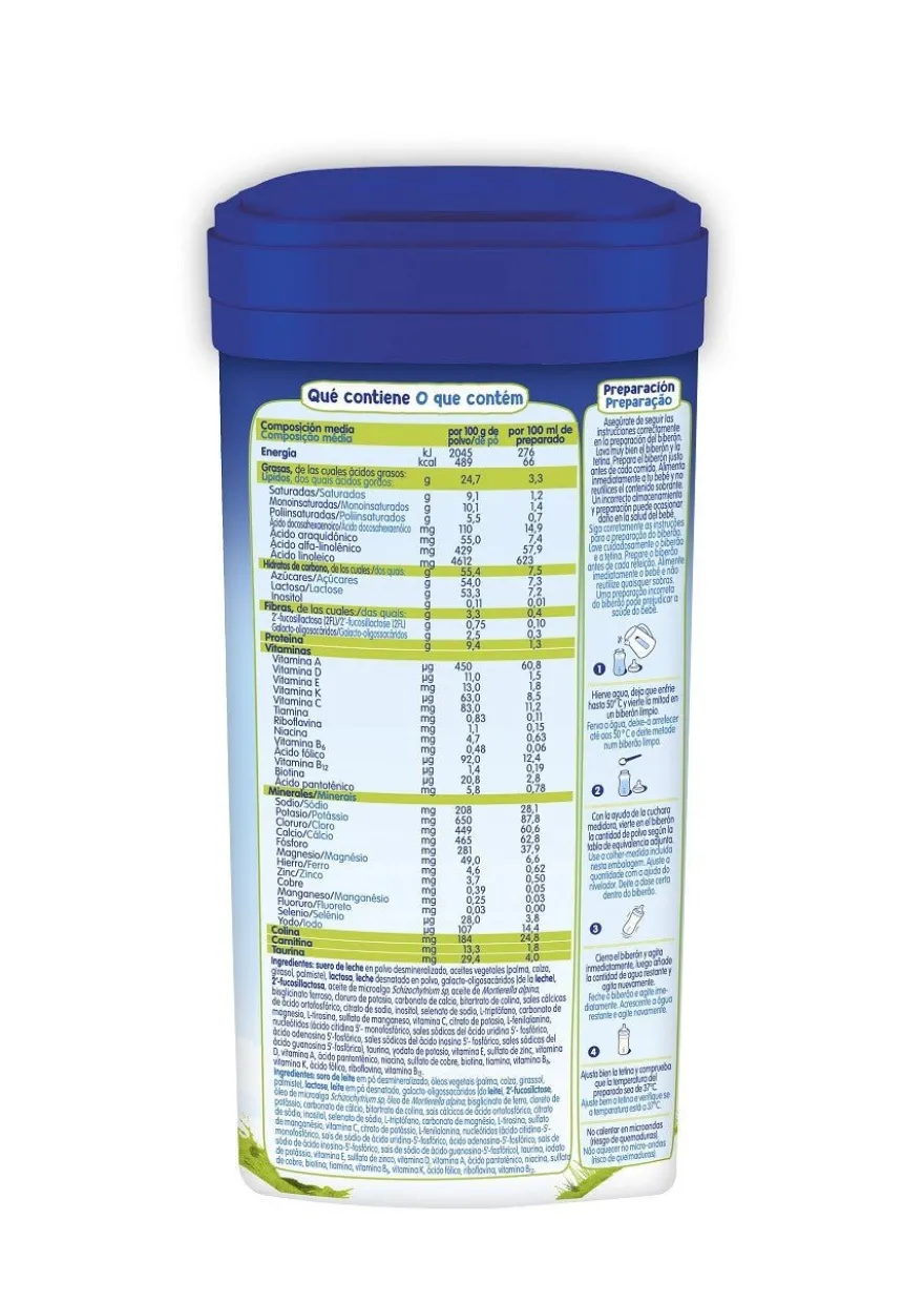 MILTINA 1 Leche de Inicio para Lactantes 800gr