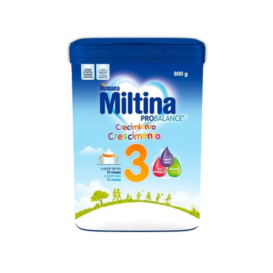 MILTINA 3 Probalance Leche de Crecimiento +12 meses 800gr