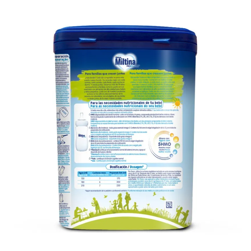 MILTINA 2 Probalance Leche de Continuación +6 meses 800gr