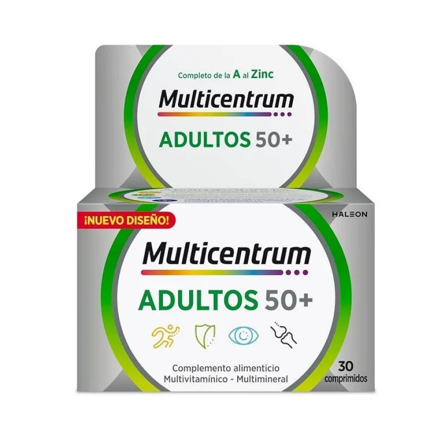 MULTICENTRUM Adultos 50+ (30 Comp) (Antes Select 50+)