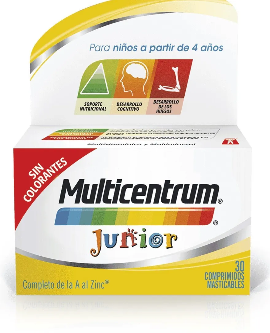 MULTICENTRUM Junior 30 Comprimidos Masticables