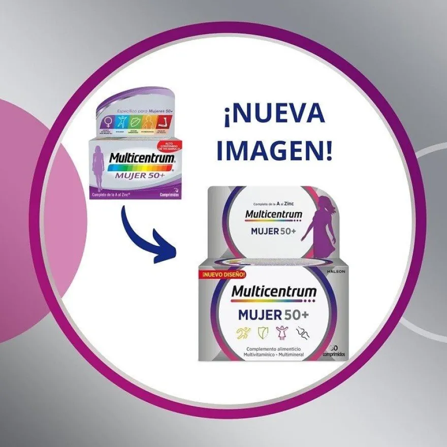 MULTICENTRUM Mujer 50+ (90 Comprimidos)