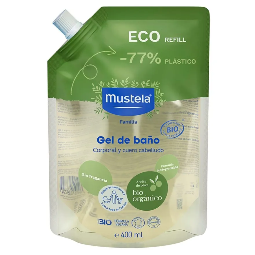 MUSTELA BIO Gel Champú Refill 400ml