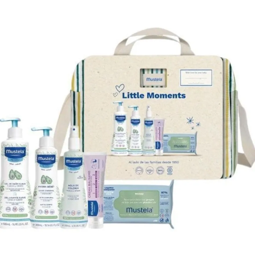 MUSTELA Bolsa de Paseo Little Moments Rayas 1 ud