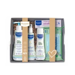 MUSTELA Canastilla Bebé Gris (5 Productos)