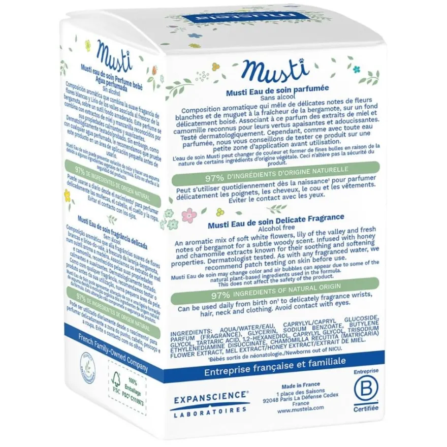 MUSTELA Musti Eau de Soin Perfumada 50ml