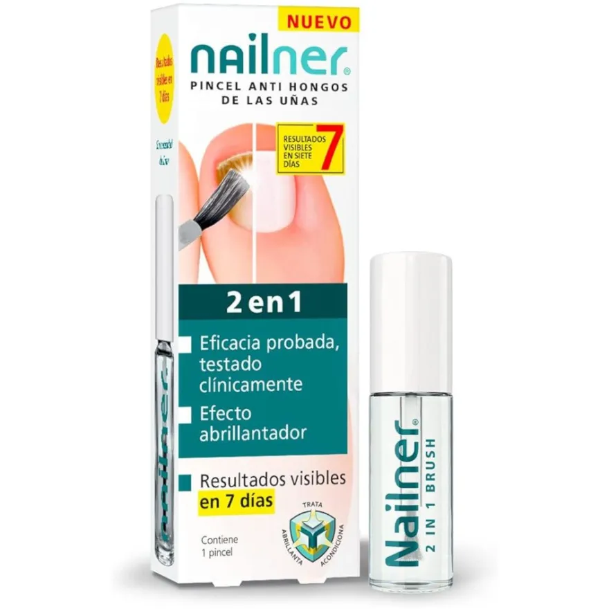Nailner Pincel Antihongos Uñas 2 en 1