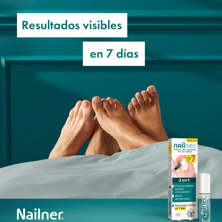 Nailner Pincel Antihongos Uñas 2 en 1