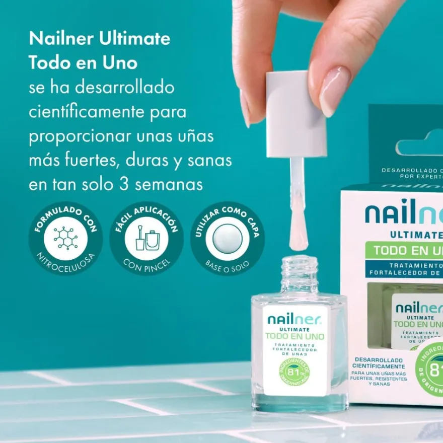 Nailner Ultimate Todo en Uno Fortalecedor de Uñas 10 ml