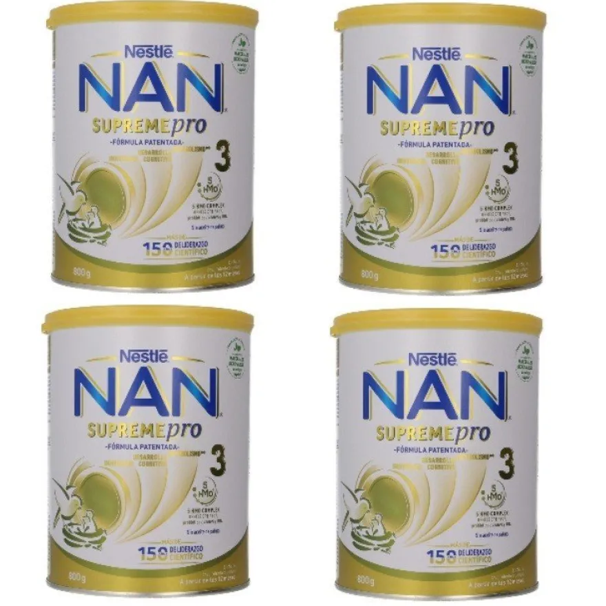 NAN Pack Supreme Pro 3 Leche de Crecimiento 4x800gr