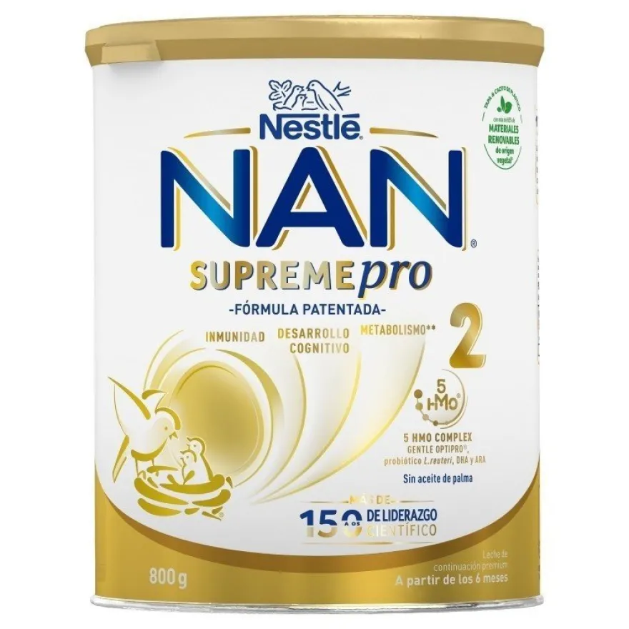 NAN Pack Supreme Pro 2 Leche de Continuación en Polvo 4x800gr
