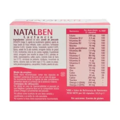 NATALBEN Lactancia 60 Cápsulas