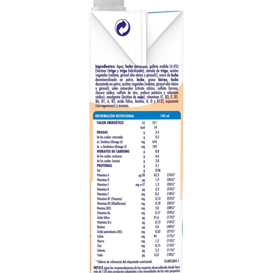 NATIVA 3 Crecimiento Galleta María 1L Nestlé