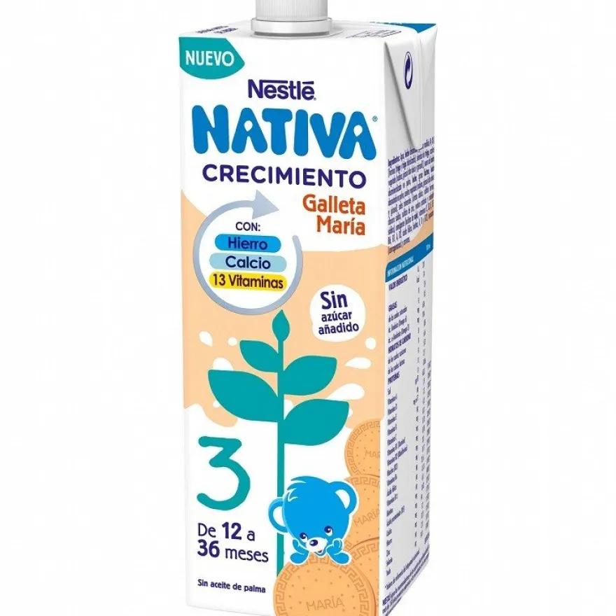 NATIVA 3 Crecimiento Galleta María 1L Nestlé