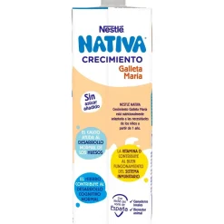 NATIVA 3 Crecimiento Galleta María 1L Nestlé