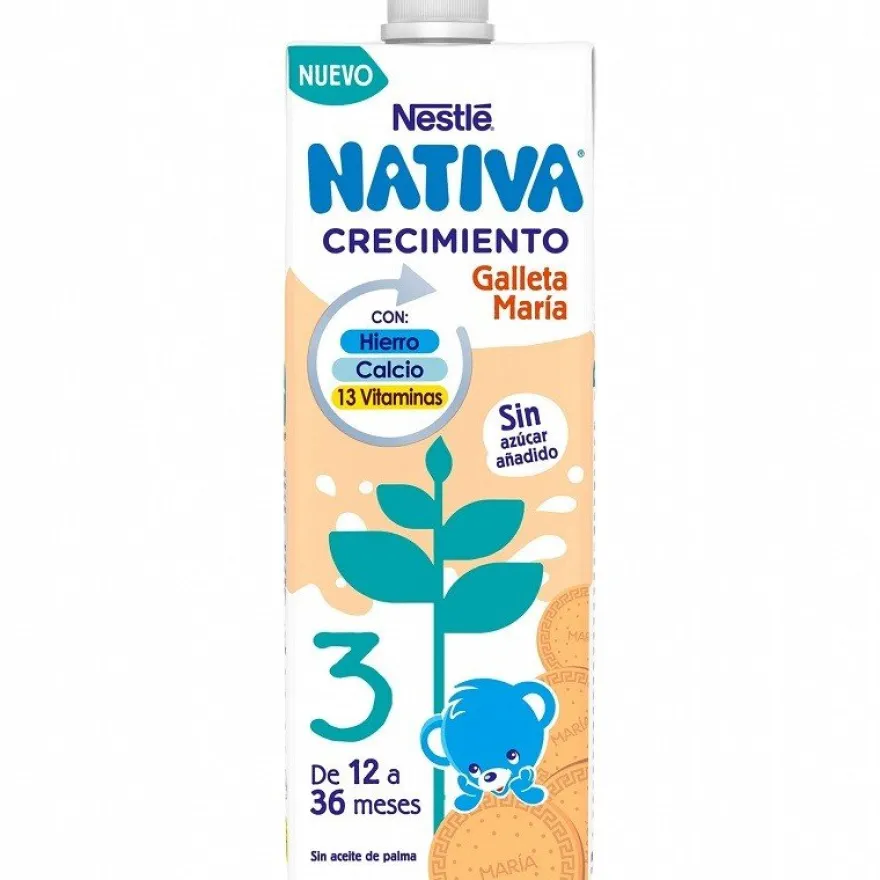NATIVA 3 Crecimiento Galleta María 1L Nestlé