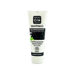 Naturabio Dentífrico Blanqueador Menta Bio & Carbón Activo 75ml