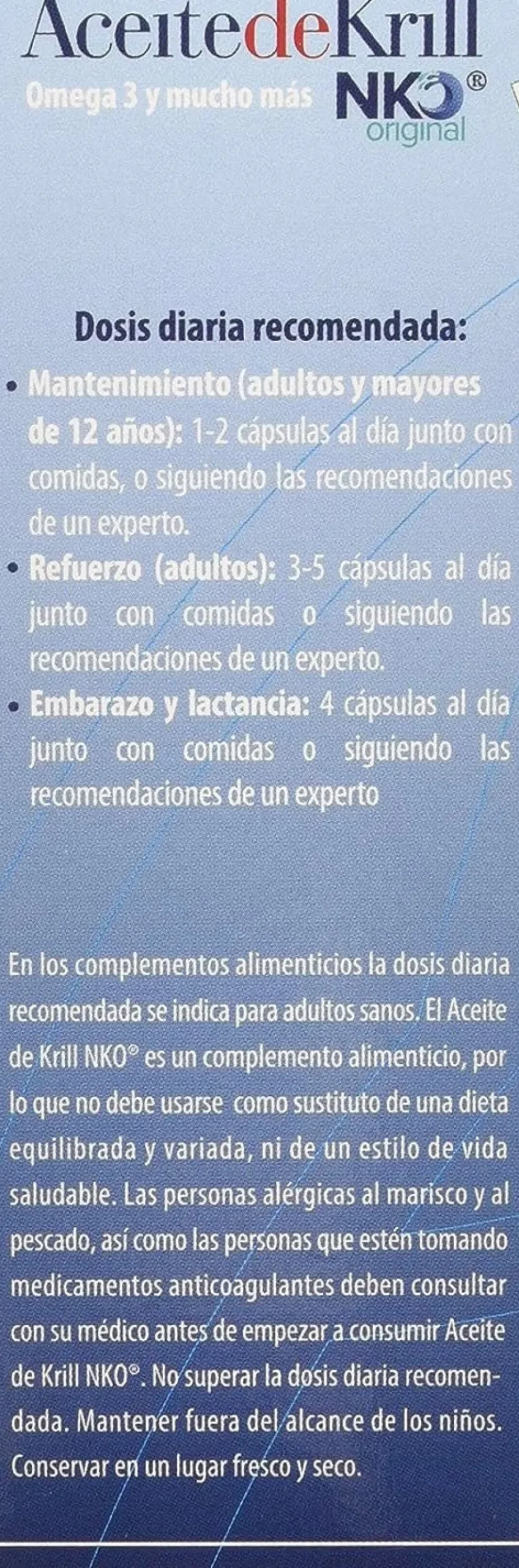 100% Natural Aceite De Krill Nko 80 Cápsulas de 500 mg