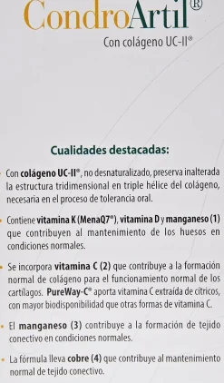 100% Natural Condroartil Con Colágeno Uc-Ii 90 Cápsulas