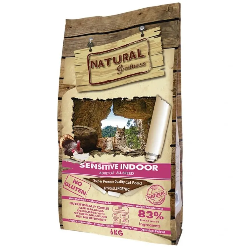 Natural Greatness Cat Sensitive Indoor Pienso Gatos 6 kg