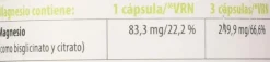 100% Natural Magnesio 90 Cápsulas