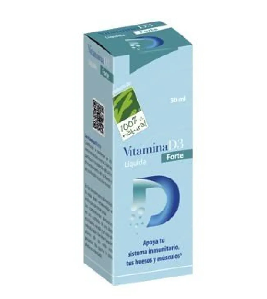 100% Natural Vitamina D3 Líquida Forte 30ml