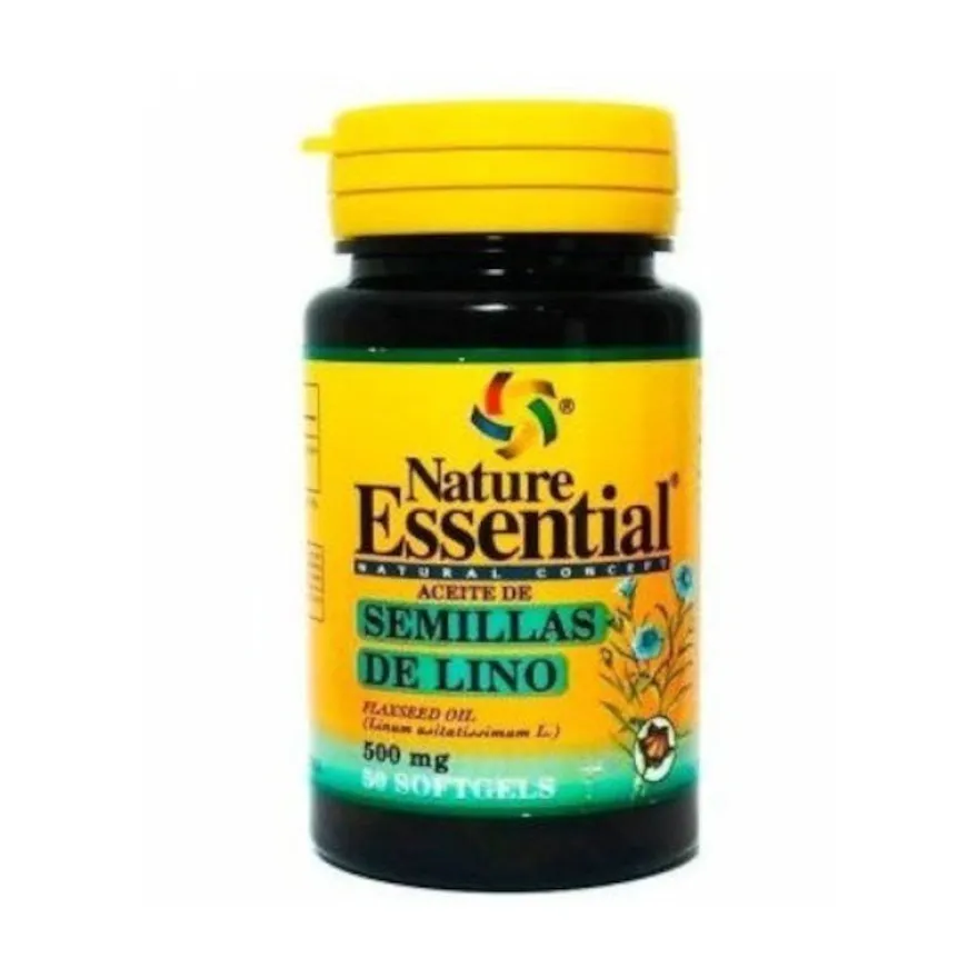 Nature Essential Aceite de Semillas de Lino 500 mg 50 Perlas
