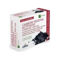 Nature Essential Carbón Vegetal Activado Ext Seco Complex 1500 mg 60 Cápsulas