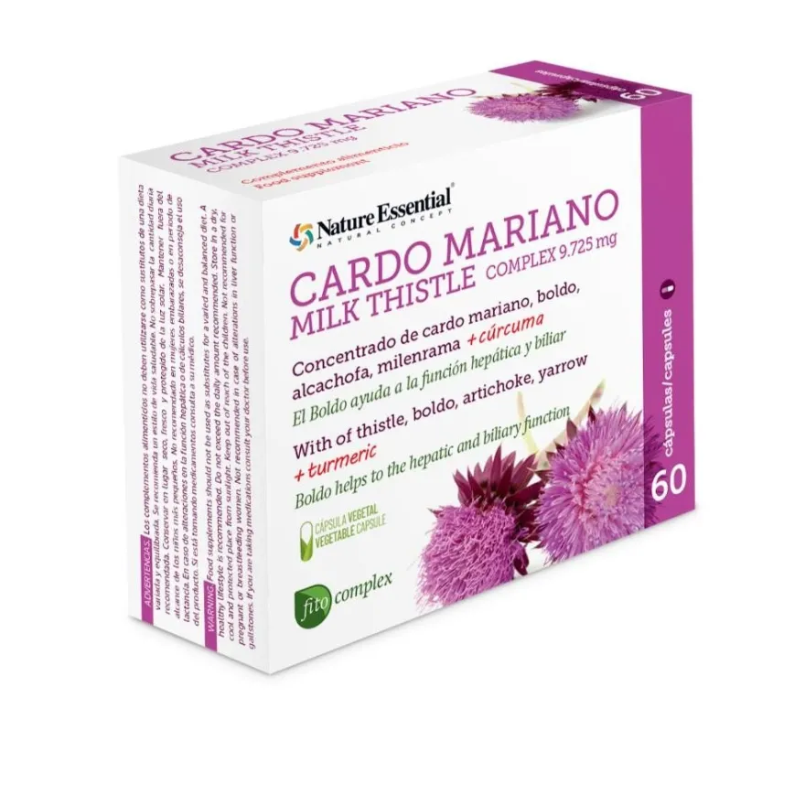 Nature Essential Cardo Mariano Complex 9.725 mg 60 Cápsulas