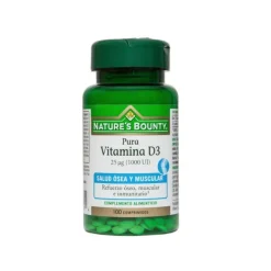 NATURE'S BOUNTY Vitamina D3 25 µg (1000 UI) 100 comprimidos