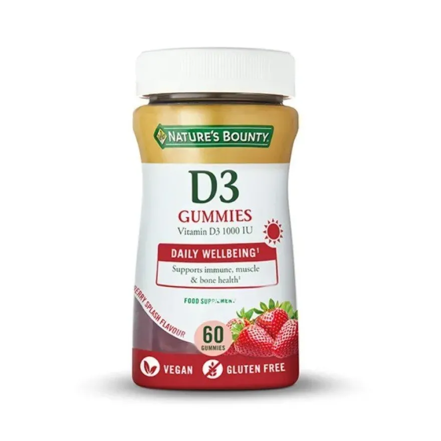 NATURE'S BOUNTY Vitamina D3 Gummies 60 Gominolas