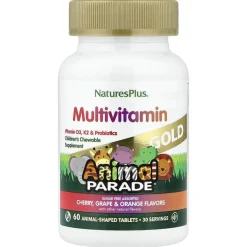 Natures Plus Animal Parade Multivitamínico Naranja 60 Comprimidos Masticables
