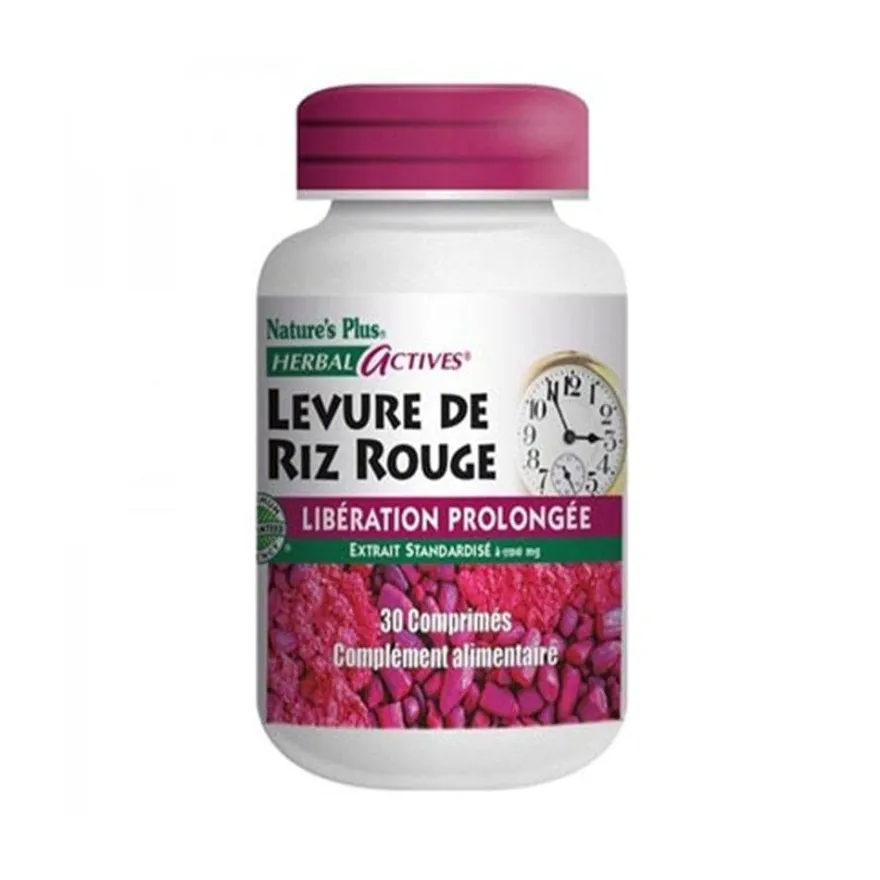 Natures Plus Arroz Levadura Roja (RYR) 30 Comprimidos