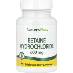 Natures Plus Betaína HCL 600 mg 90 Comprimidos