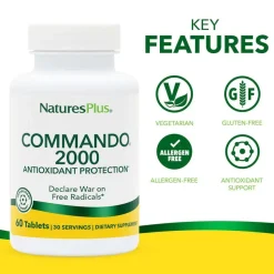 Natures Plus Commando 2000 60 Comprimidos