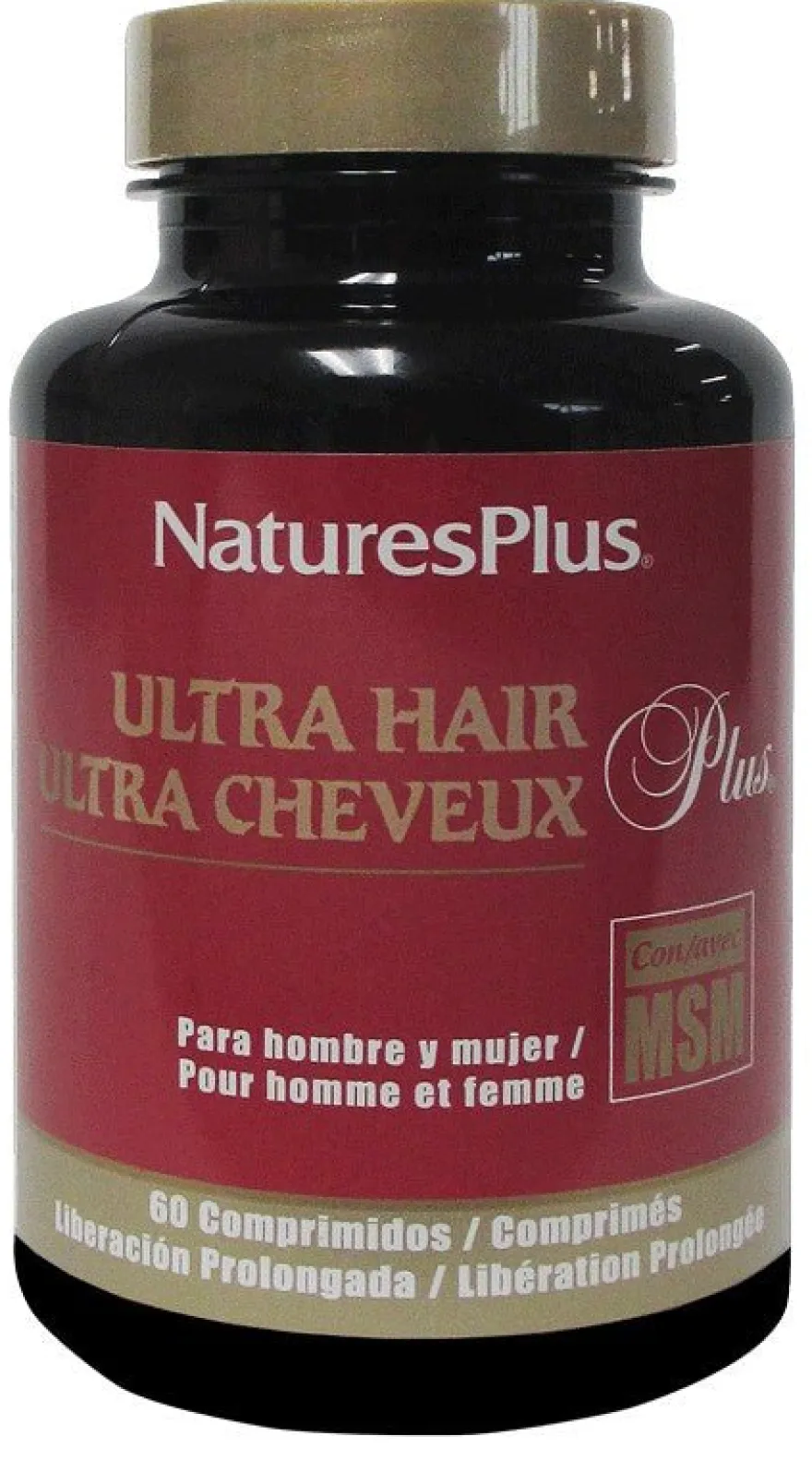 Natures Plus Ultra Hair Plus con MSM 60 Comp