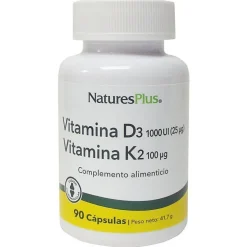 Natures Plus Vitamina D3/Vitamina K2 90 Caps
