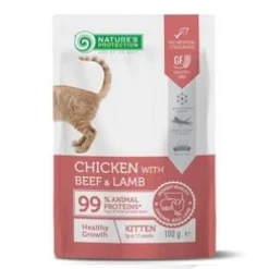 Natures Protection Detox Gatito Pâté Pollo y Vacuno 100g