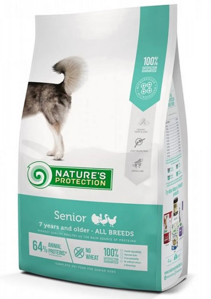 Natures Protection Dog Senior Aves De Corral 4kg