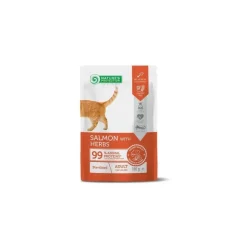 Nature's Protection Gato Adulto Esterilizado con Salmón y Hierbas Comida Húmeda 100g
