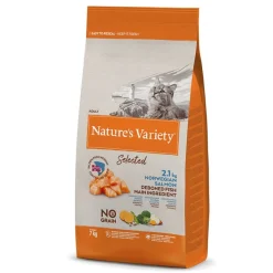 Nature's Variety Cat No Grain Salmón Pienso Seco 7Kg