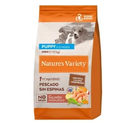 Nature's Variety Dog No Grain Mini Puppy Salmón Pienso 3kg