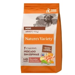 Nature's Variety Dog No Grain Mini Adult Salmon Pienso Seco 3Kg