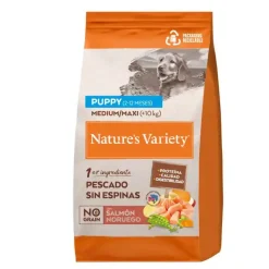 Nature's Variety Dog No Grain Puppy Medium Salmón 12Kg