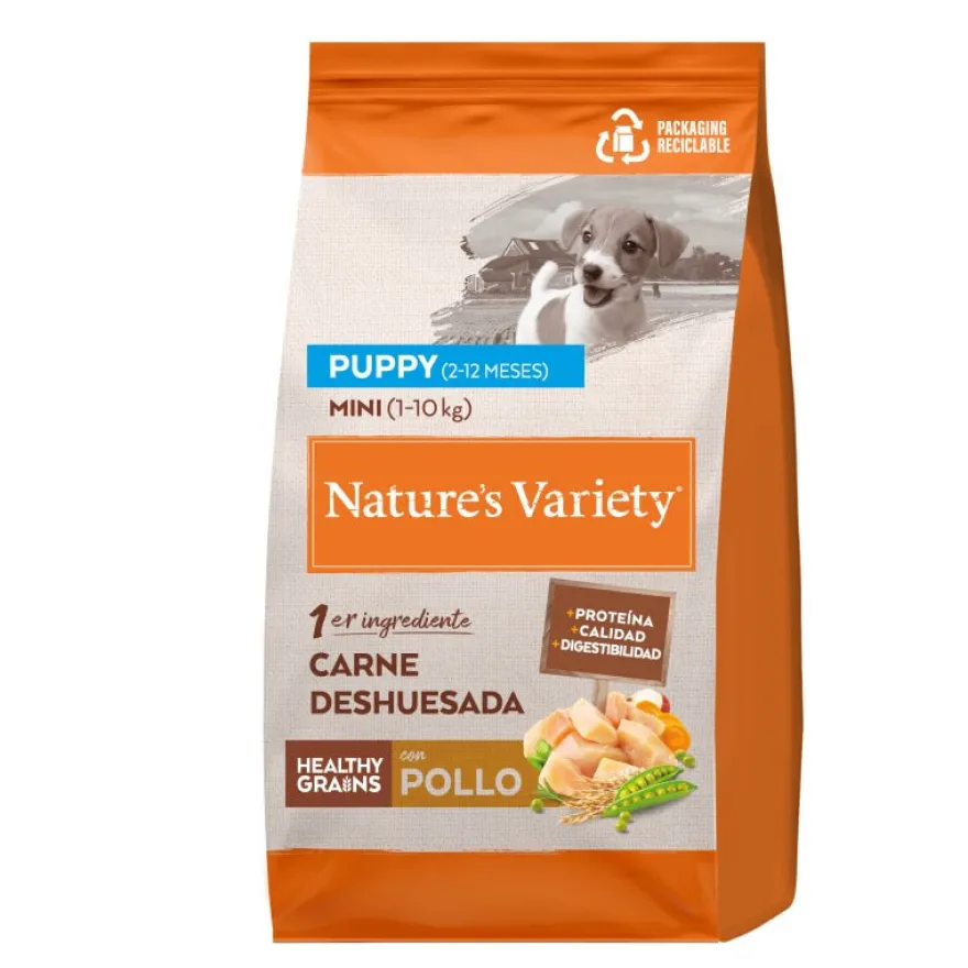Nature's Variety Mini Puppy Pollo Alimento Seco 1,5Kg