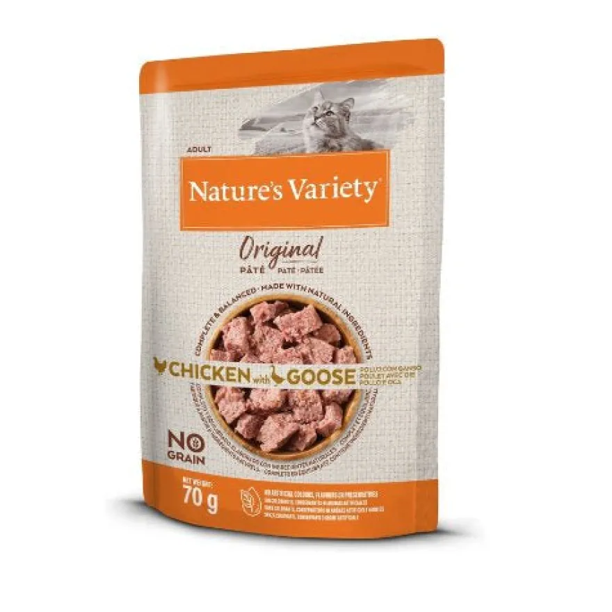 Nature's Variety Original Pouch Pollo y Ganso 12x70gr