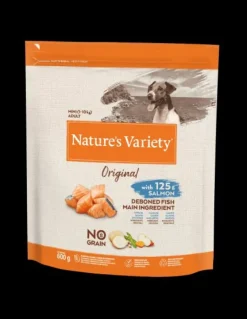 Nature's Variety Salmón Granulado para Perros Adultos Mini 600g