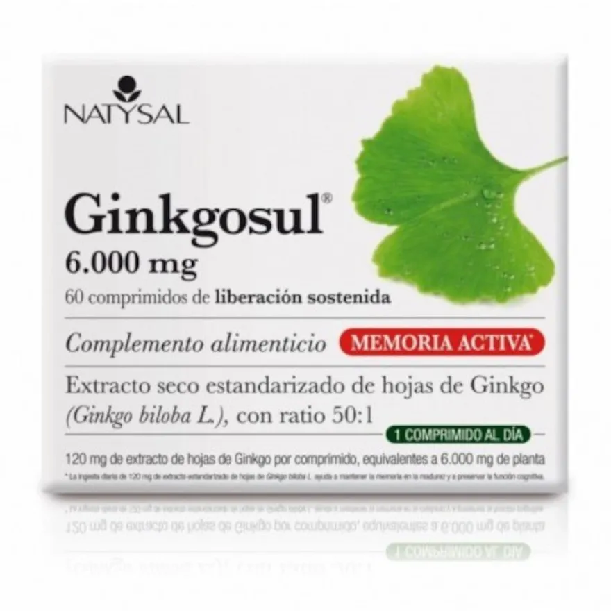 Natysal Ginkgosul 6.000 mg 60 Comprimidos