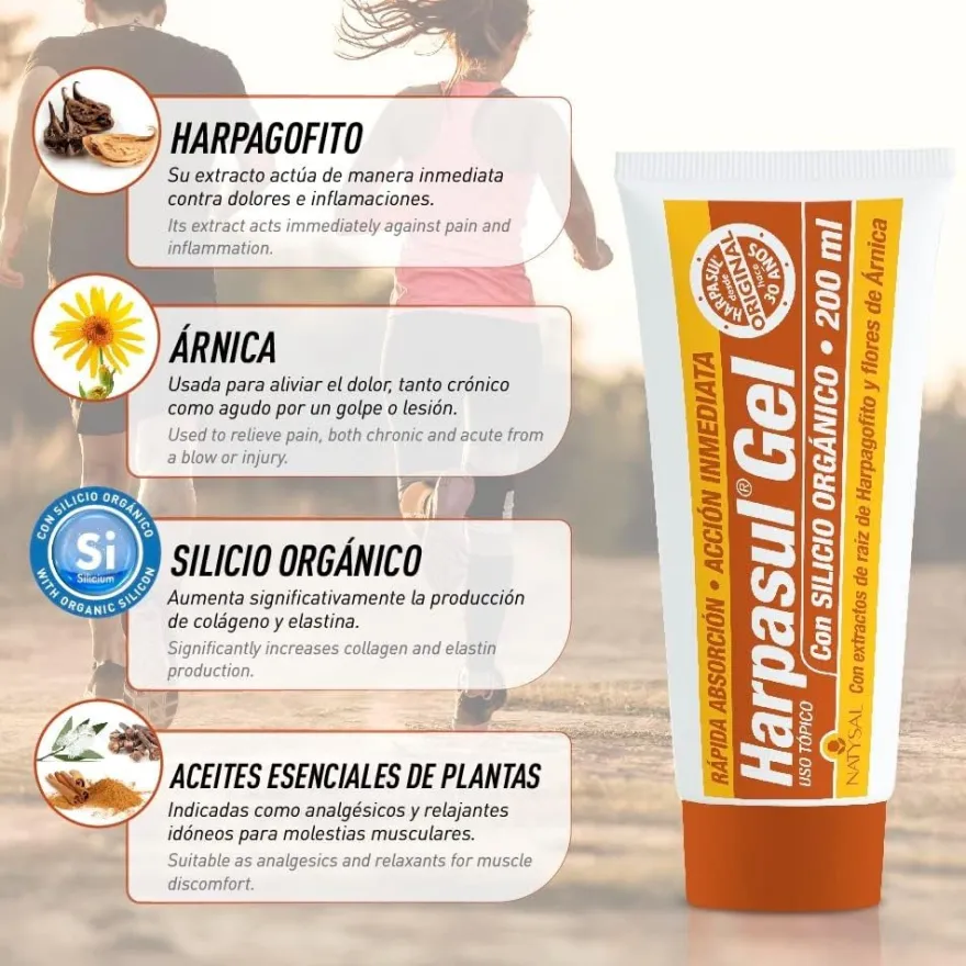 Natysal Harpasul Gel Original Con Silicio 200 ml